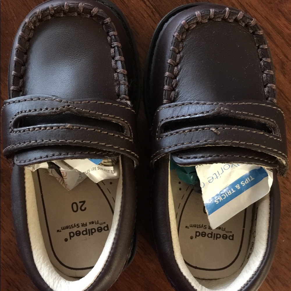 Pediped Brown Velcro Shoes
